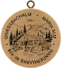 Turistická známka č. 408 - Griessbachalm - Maria Alm