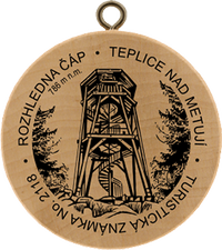 Turistická známka č. 2118 - Rozhledna Čáp, Teplice nad Metují