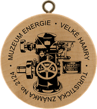 Turistická známka č. 2124 - Muzeum energie, Velké Hamry