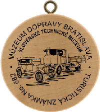 Turistická známka č. 682 - Múzeum dopravy Bratislava