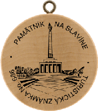 Turistická známka č. 686 - Pamätník na Slavíne