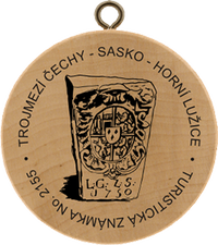 Turistická známka č. 2155 - Trojmezí Čechy - Sasko - Horní Lužice