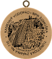 Turistická známka č. 716 - Kamenný vodopád-NPR Šomoška