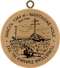 Turistická známka č. 722 - Minčol 1364m - Martinské hole