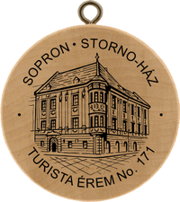 Turistická známka č. 171 - SOPRON - STORNO-HÁZ