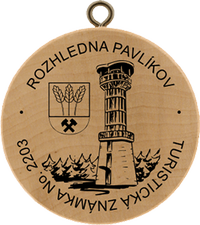 Turistická známka č. 2203 - Rozhledna Pavlíkov