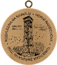 Turistická známka č. 2200 - Rozhledna na Signálu - Horní Radechová