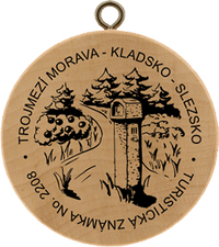 Turistická známka č. 2208 - Trojmezí Morava - Kladsko - Slezsko
