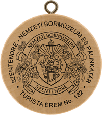 Turistická známka č. 182 - SZENTENDRE - NEMZETI BÓRMÚZEUM ÉS PÁLINKATÁR