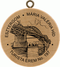Turistická známka č. 197 - ESZTERGOM - MÁRIA VALÉRIA HÍD
