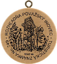 Turistická známka č. 749 - Rozhľadňa Považský Inovec