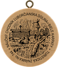 Turistická známka č. 744 - Náučný chodník Ľuborčianska dolina - Biele Karpaty