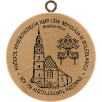 Turistická známka č. 426 - Kościół Wniebowzięcia NMP i św. Mikołaja w Bolesławcu