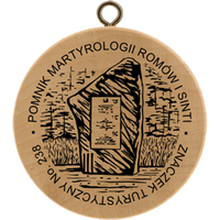 Turistická známka č. 238 - Pomnik Martytologii Romów i Sinti