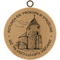 Turistická známka č. 295 - Rotunda Św. Prokopa w Strzelnie