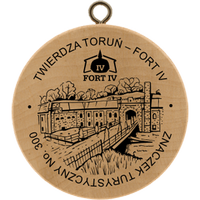 Turistická známka č. 300 - Twierdza Toruń - Fort IV