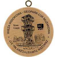 Turistická známka č. 317 - Wieża widokowa - Geopark Łuk Mużakowa