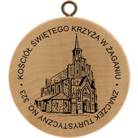 Turistická známka č. 323 - Kościół Świętego Krzyża w Żaganiu
