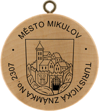 Turistická známka č. 2307 - Město Mikulov