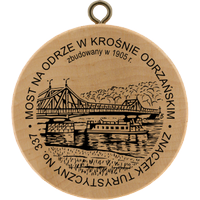 Turistická známka č. 337 - Most na Odrze w Krośnie Odrzańskim