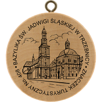 Turistická známka č. 408 - Bazylika św. Jadwigi Śląskiej w Trzebnicy