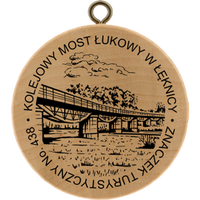 Turistická známka č. 438 - Kolejowy most łukowy w Łęknicy