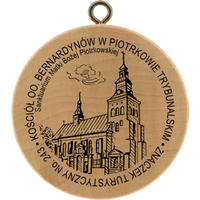 Turistická známka č. 243 - Kościół OO. Bernardynów w Piotrkowie Trybunalskim
