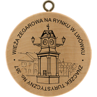 Turistická známka č. 387 - Wieża zegarowa na Rynku w Lwówku