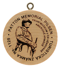 Turistická známka č. 1125 - Patton Memorial Pilsen