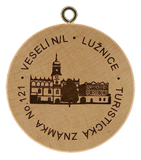 Turistická známka č. 121 - Veselí nad Lužnicí