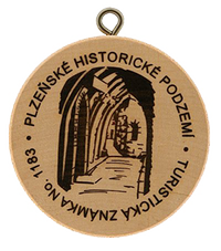Turistická známka č. 1183 - Plzeňské historické podzemí