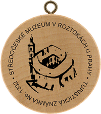 Turistická známka č. 1332 - Středočeské muzeum v Roztokách u Prahy