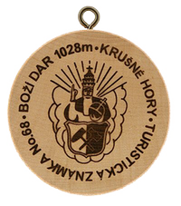 Turistická známka č. 68 - Boží Dar 1028m