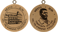 Turistická známka č. 744 - Zlín