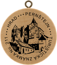 Turistická známka č. 211 - Pernštejn