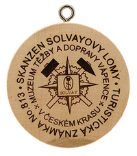Turistická známka č. 813 - Skanzen Solvayovy Lomy