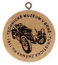 Turistická známka č. 1181 - Technické muzeum v Brně