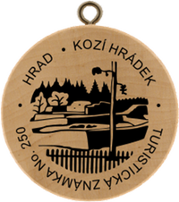 Turistická známka č. 250 - Kozí Hrádek