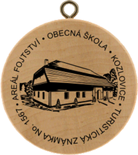 Turistická známka č. 1567 - Areál Fojtství a Obecná škola, Kozlovice