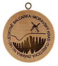Turistická známka č. 140 - Jeskyně Balcarka