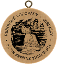Turistická známka č. 76 - Rešovské vodopády