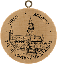 Turistická známka č. 214 - Bouzov