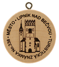 Turistická známka č. 336 - Lipník nad Bečvou