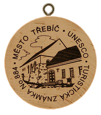 Turistická známka č. 884 - Třebíč UNESCO