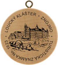 Turistická známka č. 1623 - Loucký klášter - Znojmo