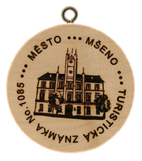 Turistická známka č. 1085 - Mšeno