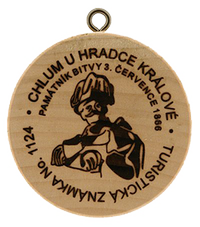 Turistická známka č. 1124 - Chlum u Hradce Králové