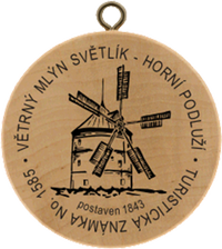 Turistická známka č. 1585 - Větrný mlýn Světlík