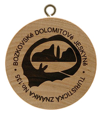 Turistická známka č. 135 - Bozkovské dolomitové jeskyně