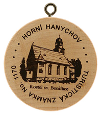 Turistická známka č. 1170 - Horní Hanychov